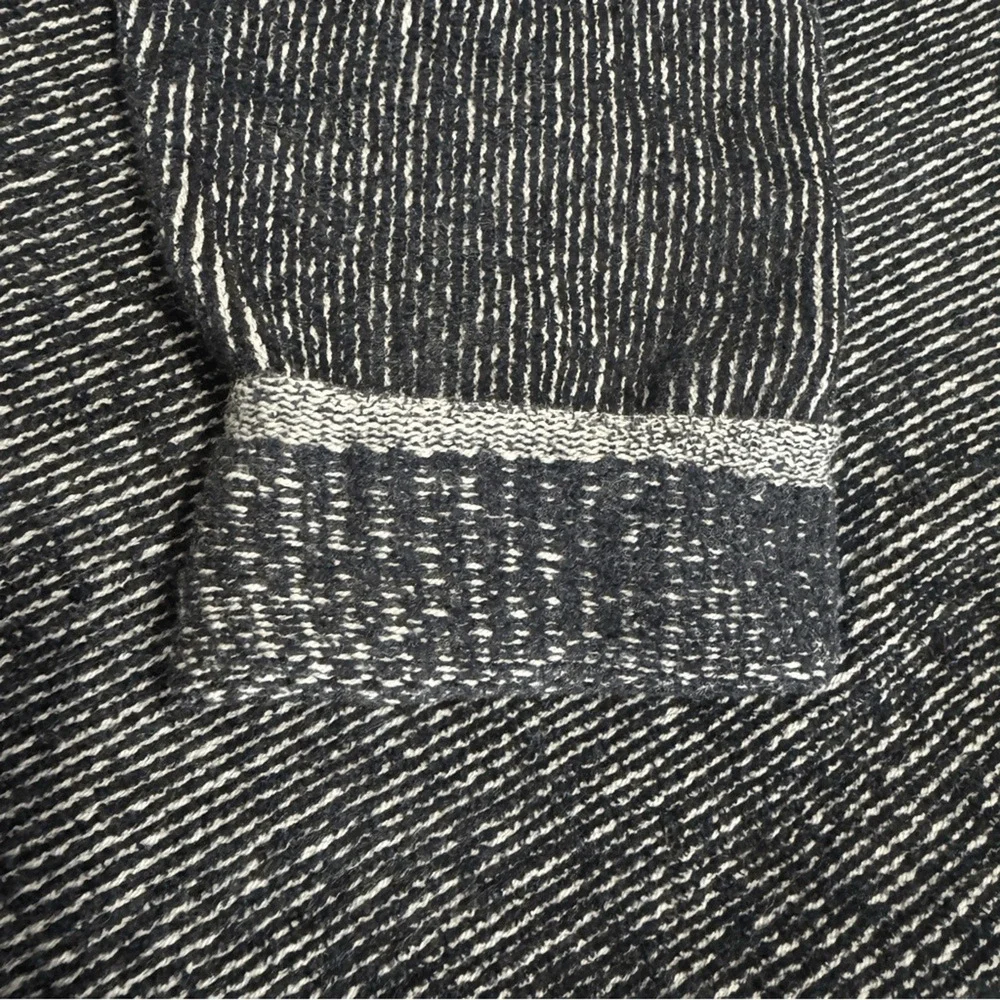 Free People Lennox Ribbed Sweater Tunic Dress - Onyx Combo - Size Small - Picture 4 of 8